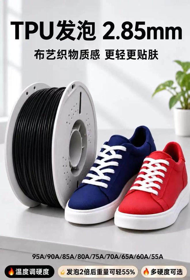 FDM 3D��ӡЬ������������2.85�߾�TPU��ʼ��